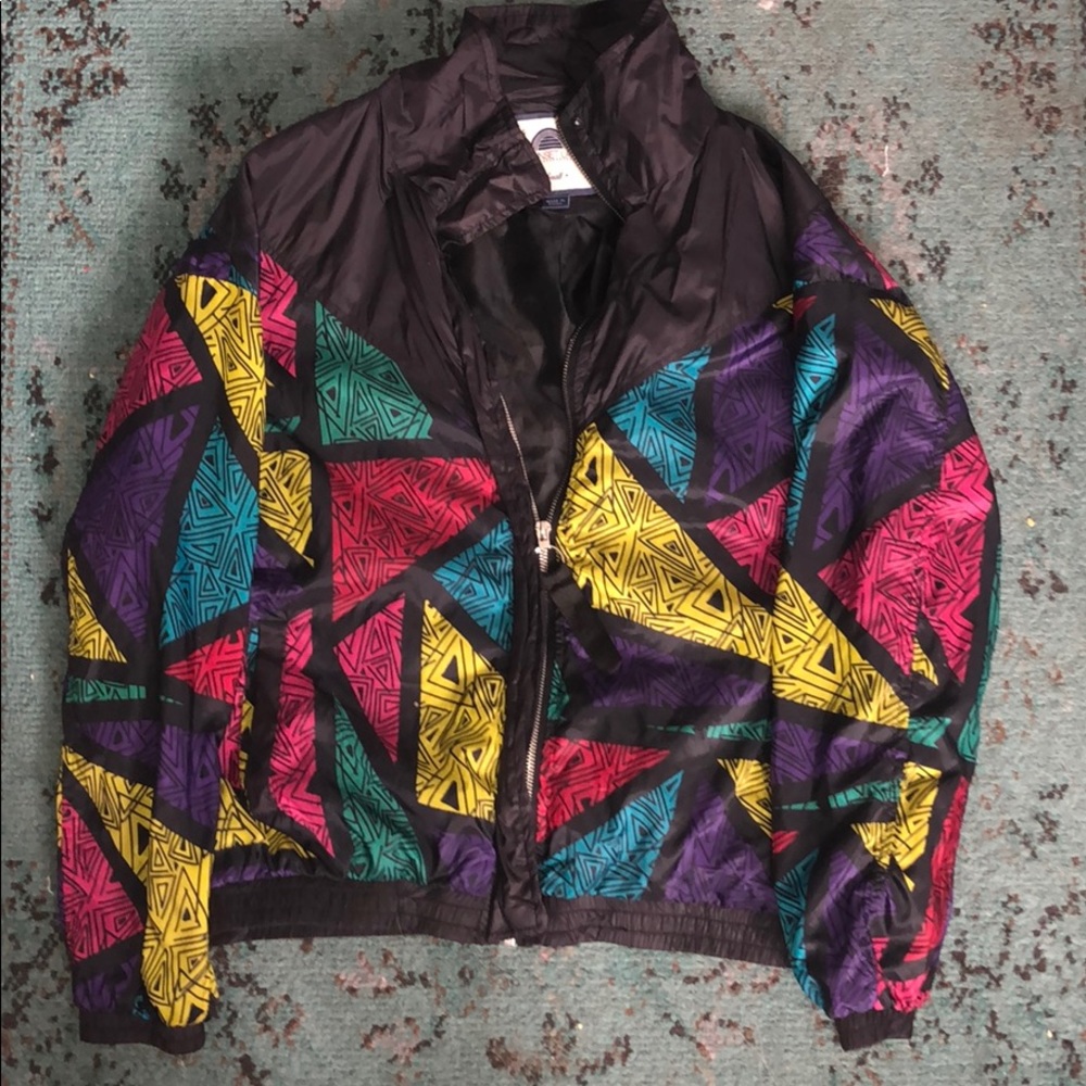 80s windbreaker jacket